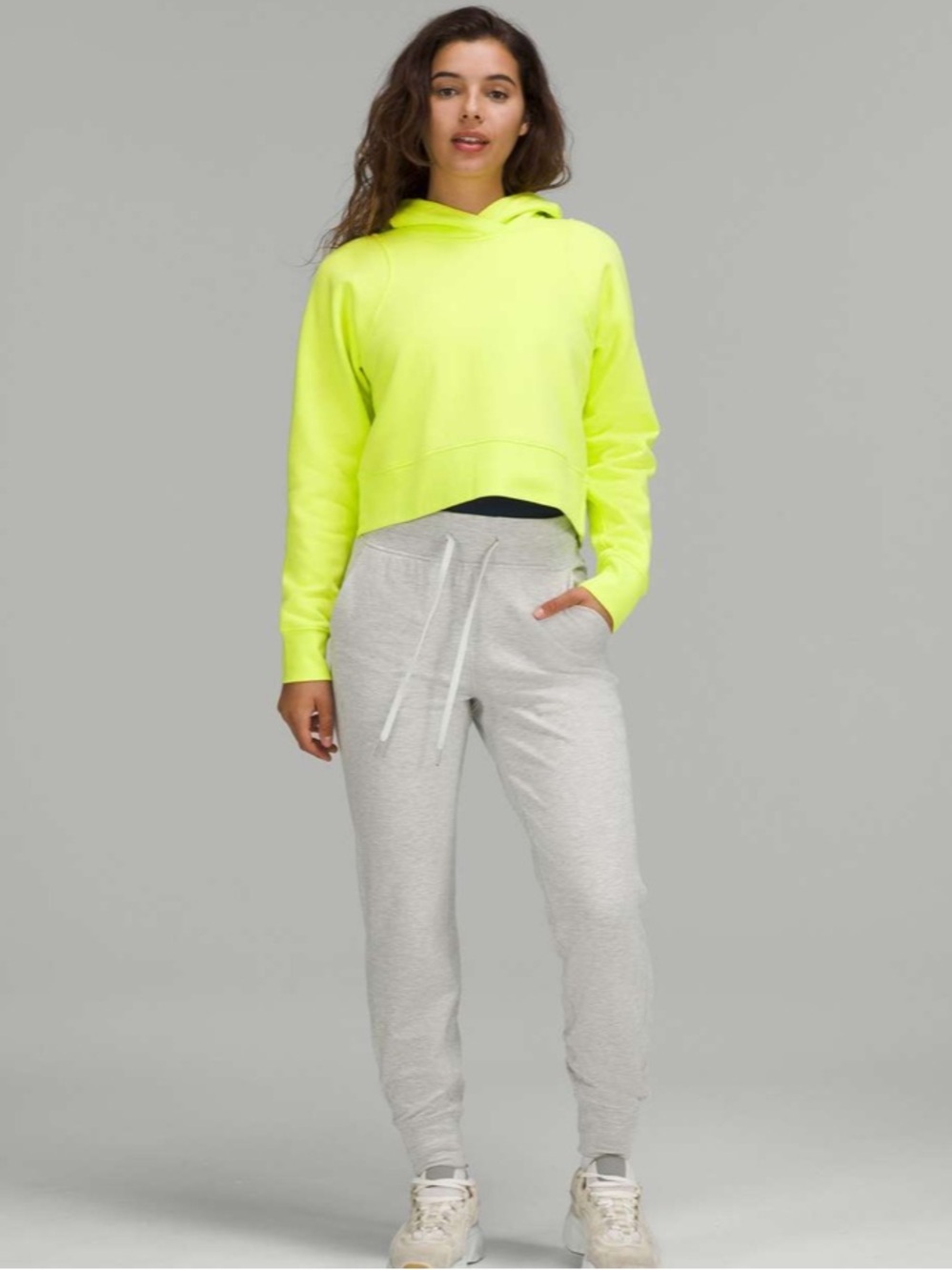 Lululemon Scuba Loungeful Cropped Hooded Long Sleeve Sweater Jacket Cozy - Picture 4 of 6